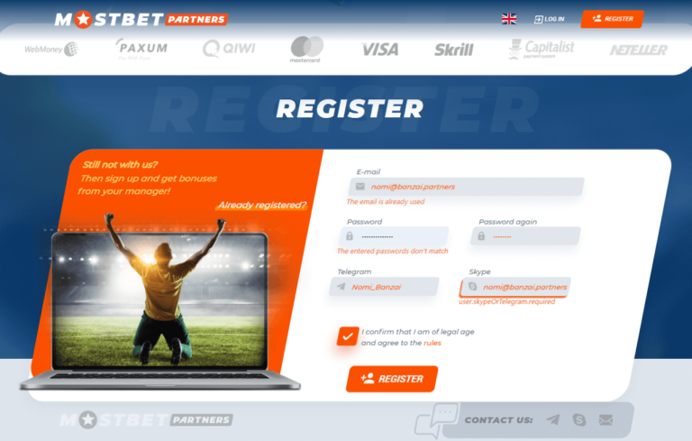 Mostbet Partners Registration