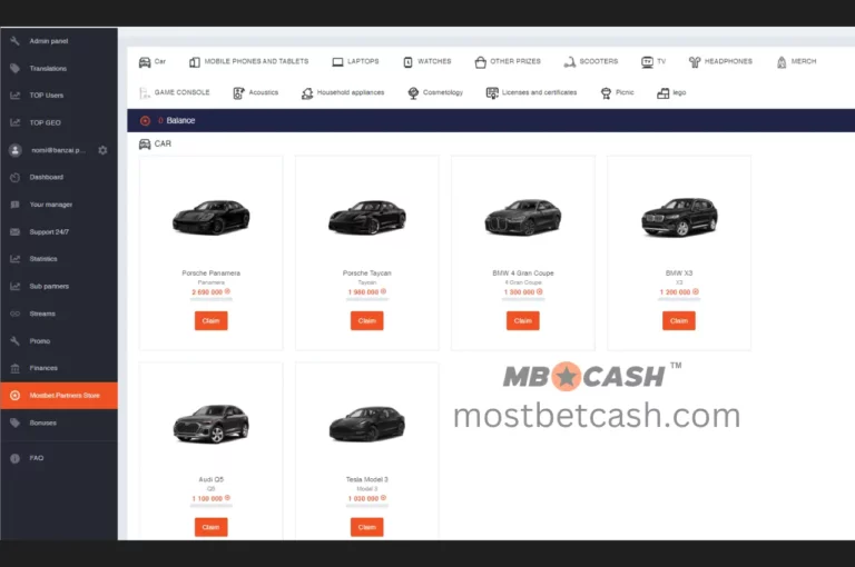 Mostbet Partners Store