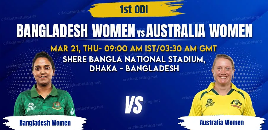 Bangladesh vs Australia Women 1st ODI Prediction 2024
