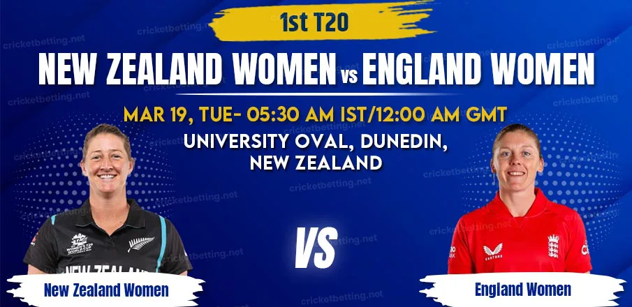 New Zealand vs England Women 1st T20 Predicition