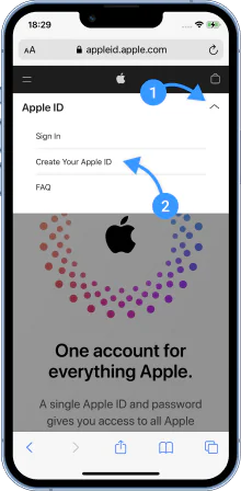 If an error occurs, create a new account by going to the appleid.apple.com website. When registering a new account, specify Uzbekistan as the country.