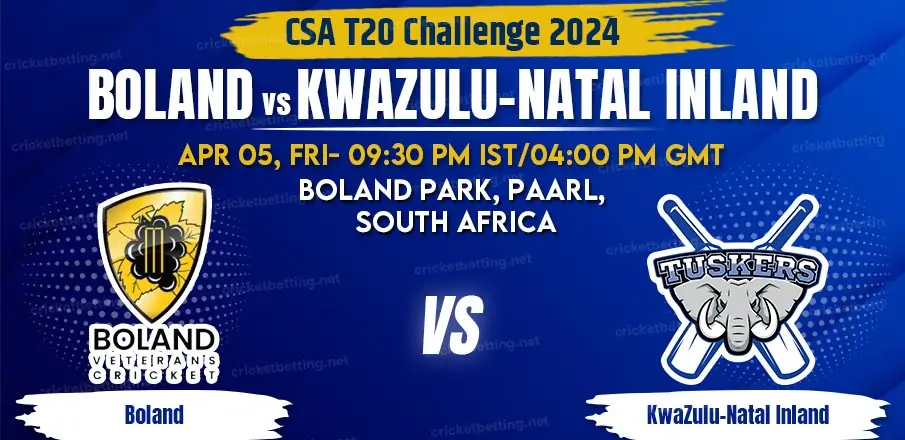 Boland vs KwaZulu Natal Inland Match Prediction