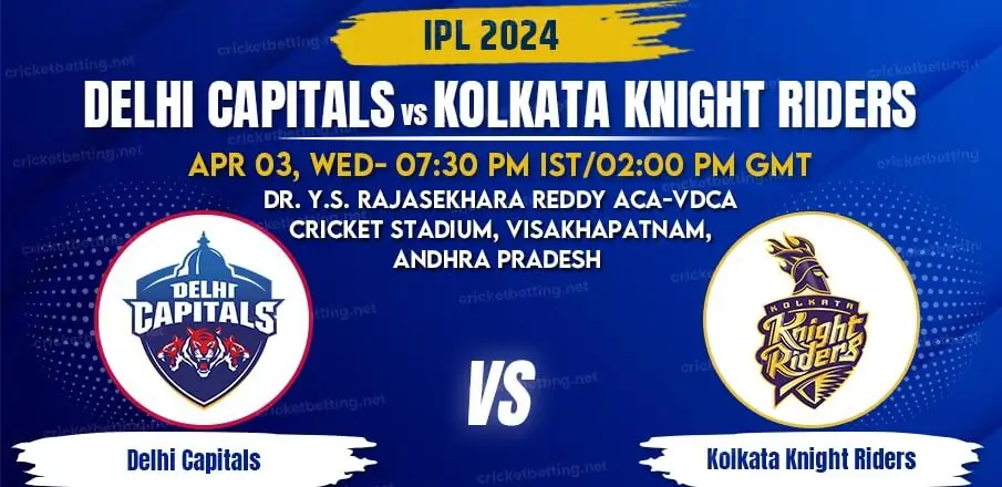Delhi Capitals vs Kolkata Knight Riders T20 Match Prediction